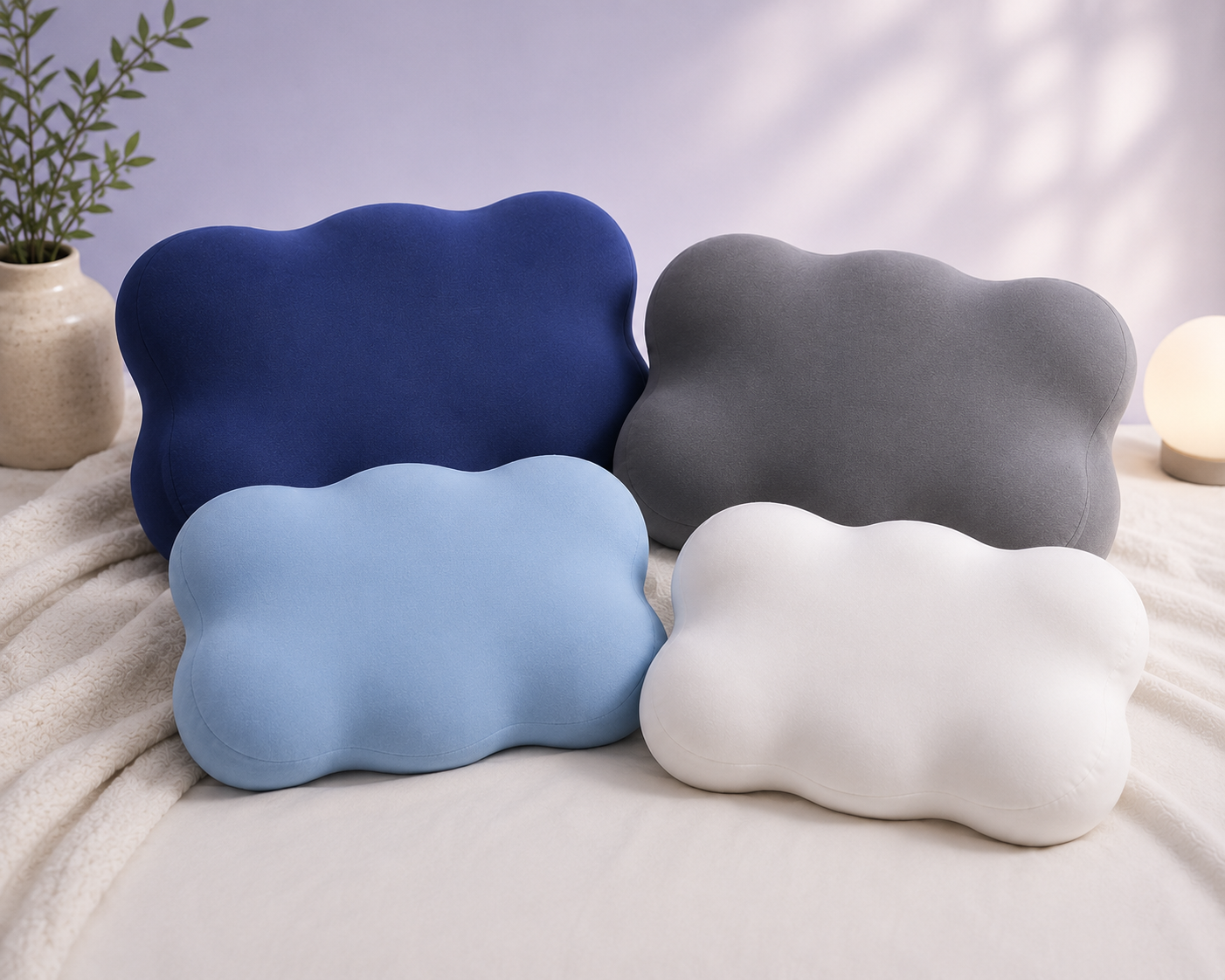 Ergonomic Memory Foam Pillow & Pillow Case