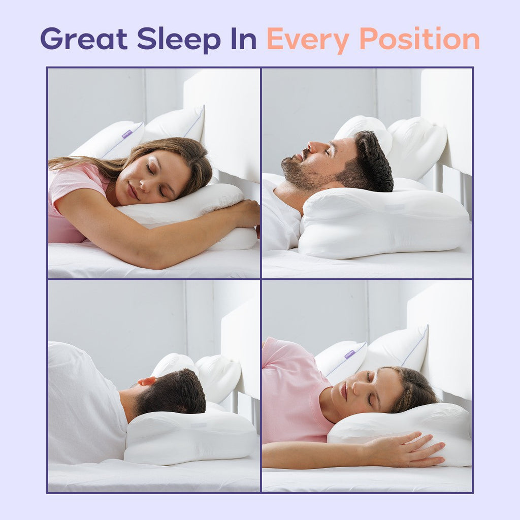 Ergonomic Memory Foam Pillow & Pillow Case