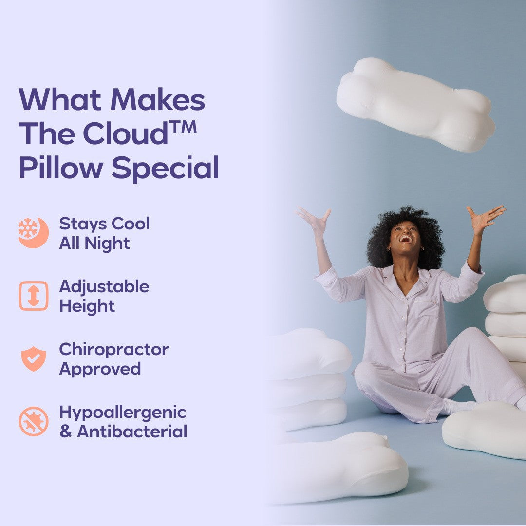 Ergonomic Memory Foam Pillow & Pillow Case